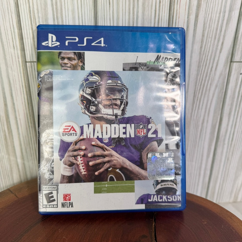 Madden NFL 21 Sony PlayStation 4 PS4 EA Sports Football Video Game Lamar Jackson